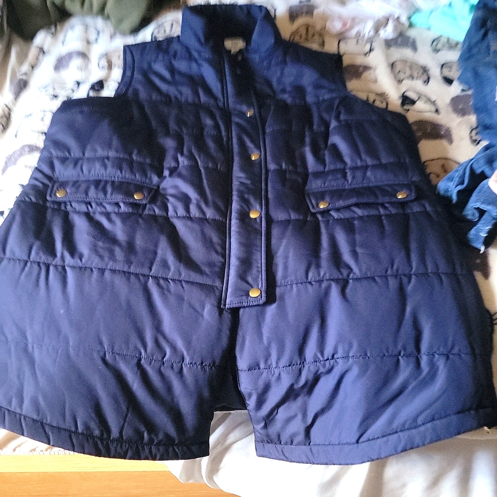 Crown And Ivy Long Puffee Vest Brand New